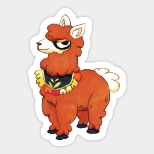 Albert the Alpaca Sticker